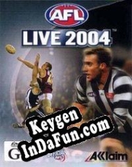 Activation key for AFL Live 2004