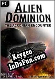 Registration key for game  Alien Dominion: The Acronian Encounter