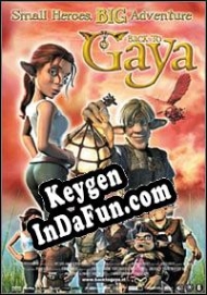 Registration key for game  Back to Gaya: The Adventures of Zino and Buu