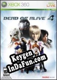 Registration key for game  Dead or Alive 4