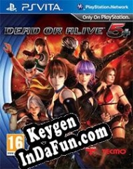 Registration key for game  Dead or Alive 5 Plus