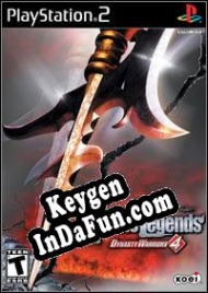 Activation key for Dynasty Warriors 4: Xtreme Legends