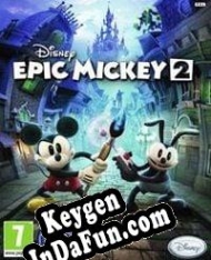 Registration key for game  Epic Mickey 2: The Power of Two