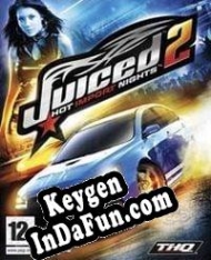 Registration key for game  Juiced 2: Hot Import Nights