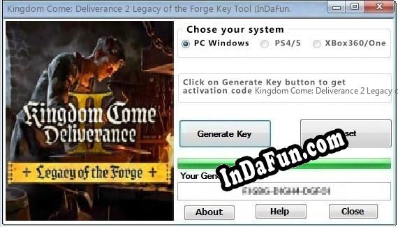 CD Key generator for Kingdom Come: Deliverance 2 Legacy of the Forge ...