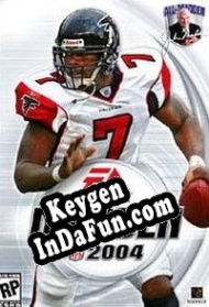 Registration key for game  Madden NFL 2004