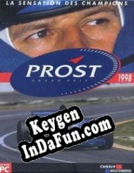 Activation key for Prost Grand Prix 1998