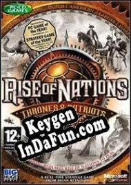 Activation key for Rise of Nations: Thrones and Patriots