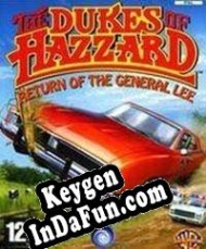 CD Key generator for  The Dukes of Hazzard: Return of the General Lee