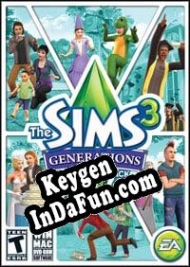 Registration key for game  The Sims 3: Generations
