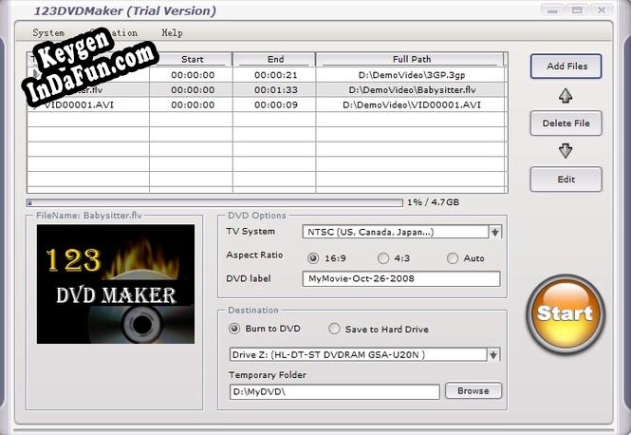123 DVD Maker key free