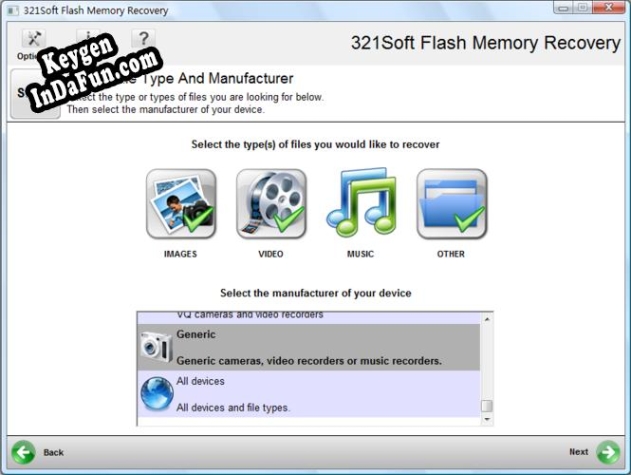 321Soft Flash Memory Recovery Key generator