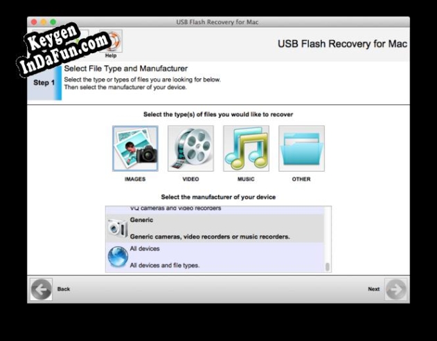 Key generator (keygen) 321Soft USB Flash Recovery for Mac