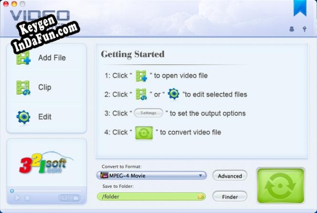 Key for 321Soft Video Converter for Mac