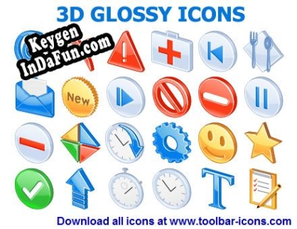 3D Glossy Icons key free