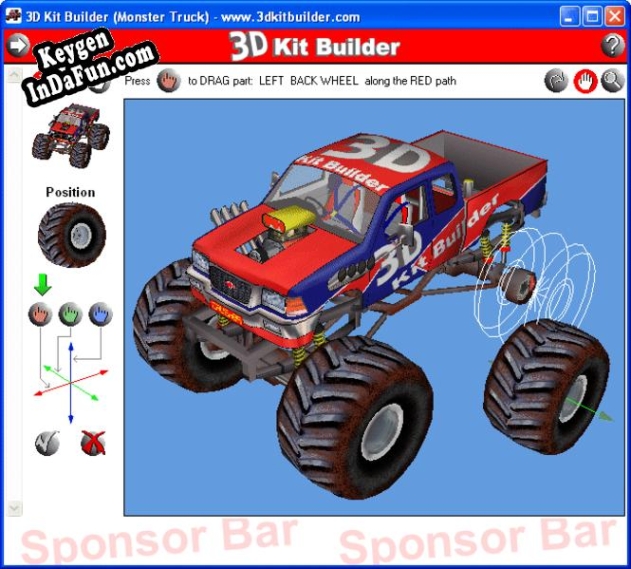 Key generator for 3D Kit Builder (Monster Truck)