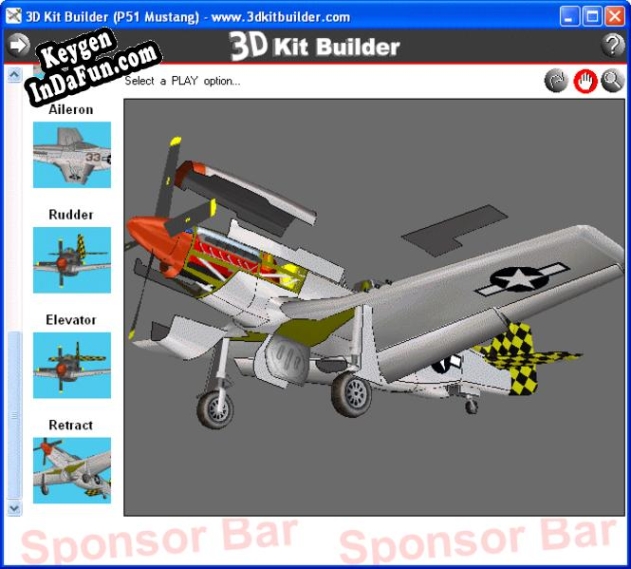 Registration key for the program 3D Kit Builder (P51 Mustang)