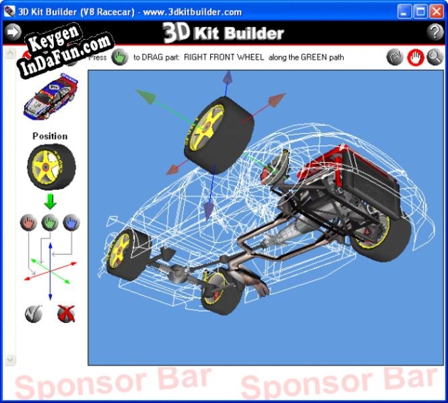 3D Kit Builder (V8 Racecar) key generator