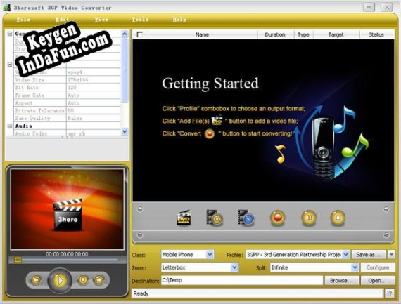 3herosoft 3GP Video Converter key free