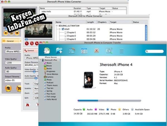 3herosoft iPhone Mate for Mac Key generator