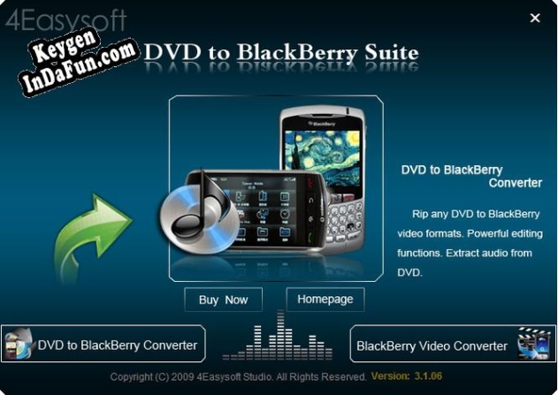 Key generator for 4Easysoft DVD to BlackBerry Suite