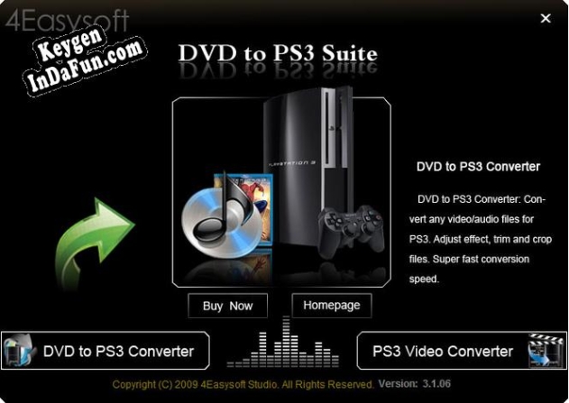 Registration key for the program 4Easysoft DVD to PS3 Suite