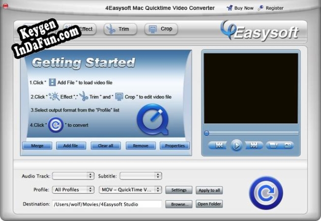 4Easysoft Mac QuickTime Video Converter serial number generator