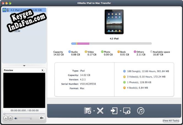 4Media iPad to Mac Transfer key free