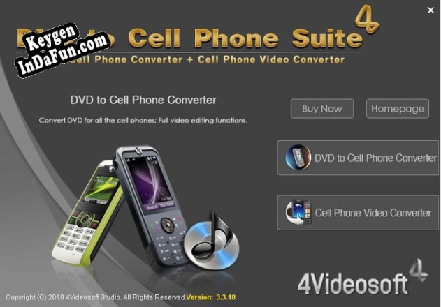 Free key for 4Videosoft DVD to Cell Phone Suite