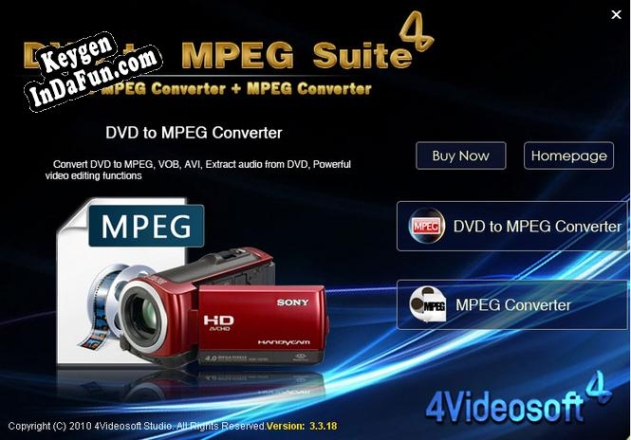 Key for 4Videosoft DVD to MPEG Suite