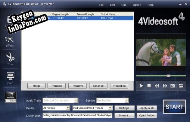 4Videosoft Flip Movie Converter key free