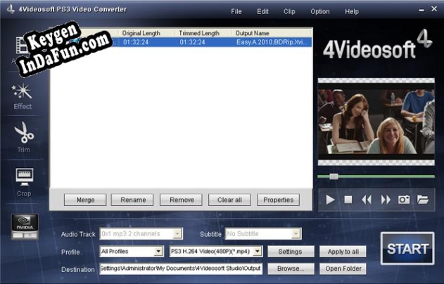 4Videosoft PS3 Video Converter key free