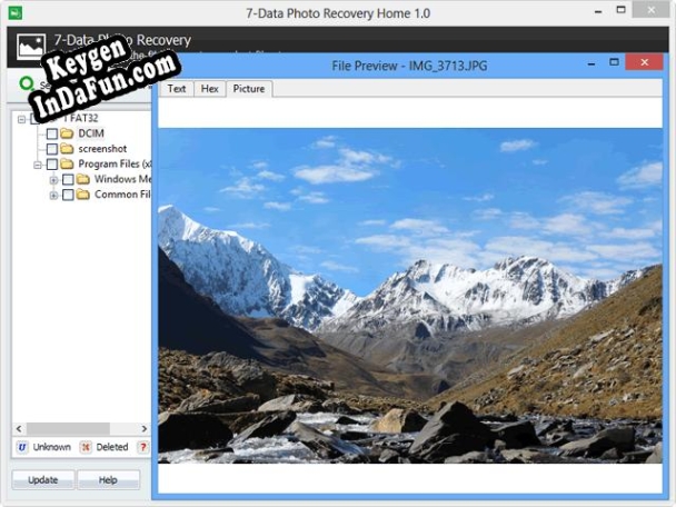 Activation key for 7-Data Photo Recovery