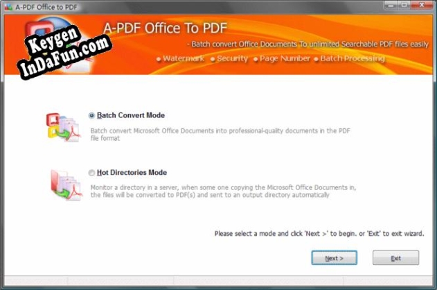 A-PDF Office to PDF Key generator