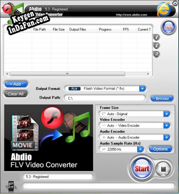 Key for Abdio FLV Video Converter
