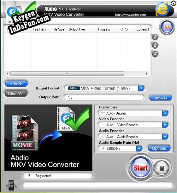 Free key for Abdio MKV Video Converter