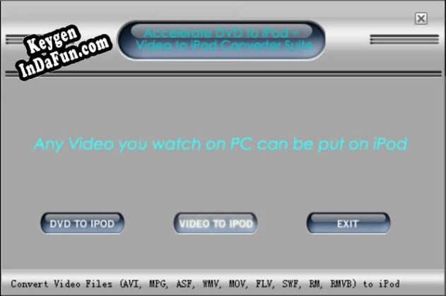 Key generator for Accelerate iPod Converter Suite