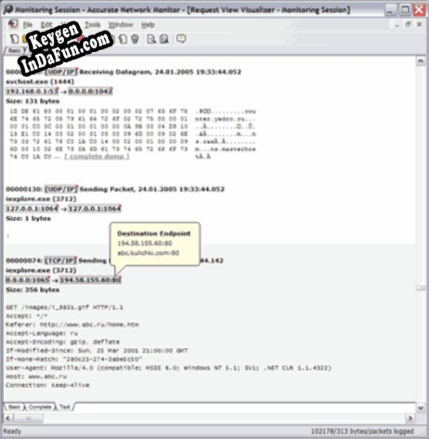 Accurate Network Monitor key generator
