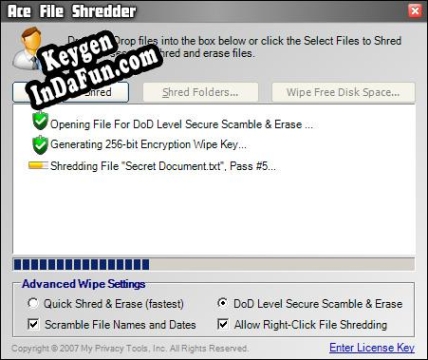 Ace File Shredder activation key