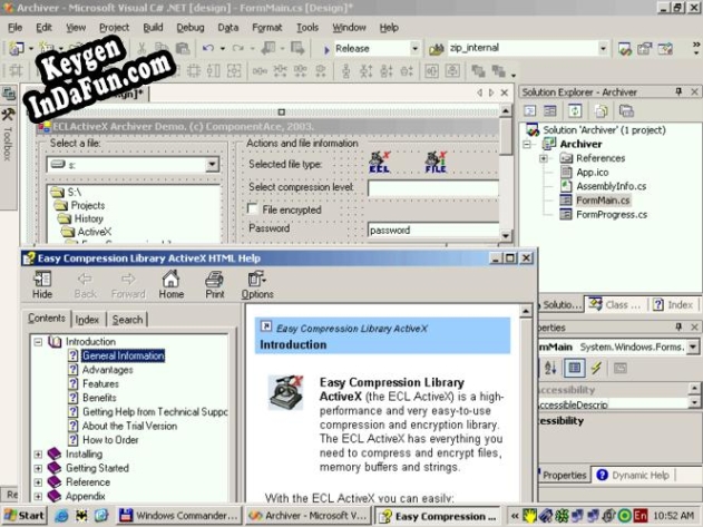 ActiveX Easy Compression Library key free