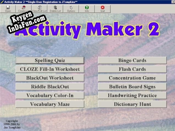 ActivityMaker 2 key generator