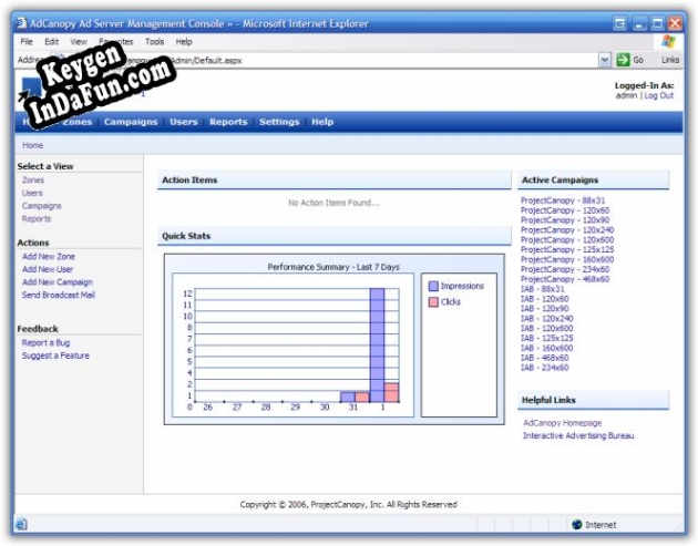AdCanopy - Ad Serving Software Key generator