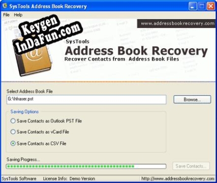 Key for Address Book Recovery Tool