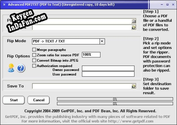 Advanced PDF2TXT (PDF to Text) key free