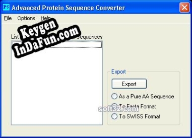 Advanced Protein Sequence Converter key generator
