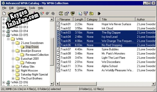 Advanced WMA Catalog Key generator