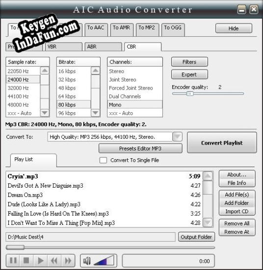 Key for AICAudioConverter