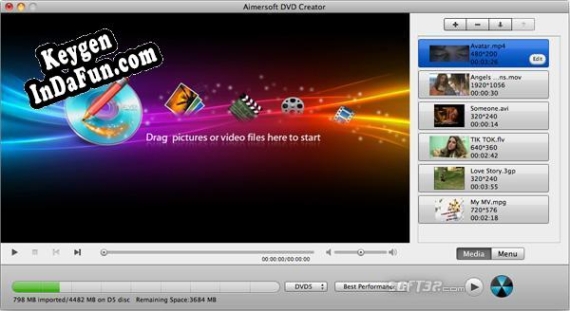Aimersoft DVD Creator for Mac serial number generator
