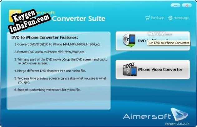 Aimersoft iPhone Converter Suite serial number generator