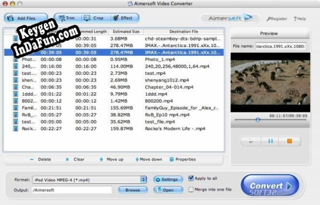 Aimersoft WMV to MOV Converter for Mac key free